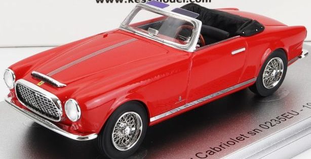 Ferrari 212 Inter sn0235EU Red Cabriolet Top Down 1952 1:43 – diecast model