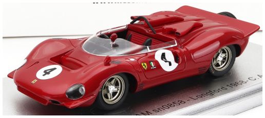 Available To Order – Ferrari 350 P4 Spider Can-Am s/n0858 #4 Tasman GP Longford 1968 C.Amon Red 1:43 (KES 43056371)