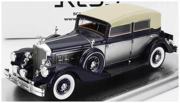 Pierce Arrow 124 Blue/Silver Convertible Berline Sedan Le Baron Closed 1933 1:43 – diecast model