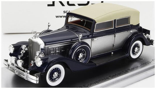 Pierce Arrow 124 Blue/Silver Convertible Berline Sedan Le Baron Closed 1933 1:43 – diecast model