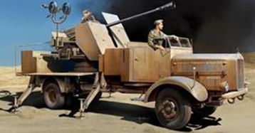 Available To Order – (TRU)German L4500A WWII Armoured Gun Truck w/5cm FlaK 41 1:35 (KIT 09595)