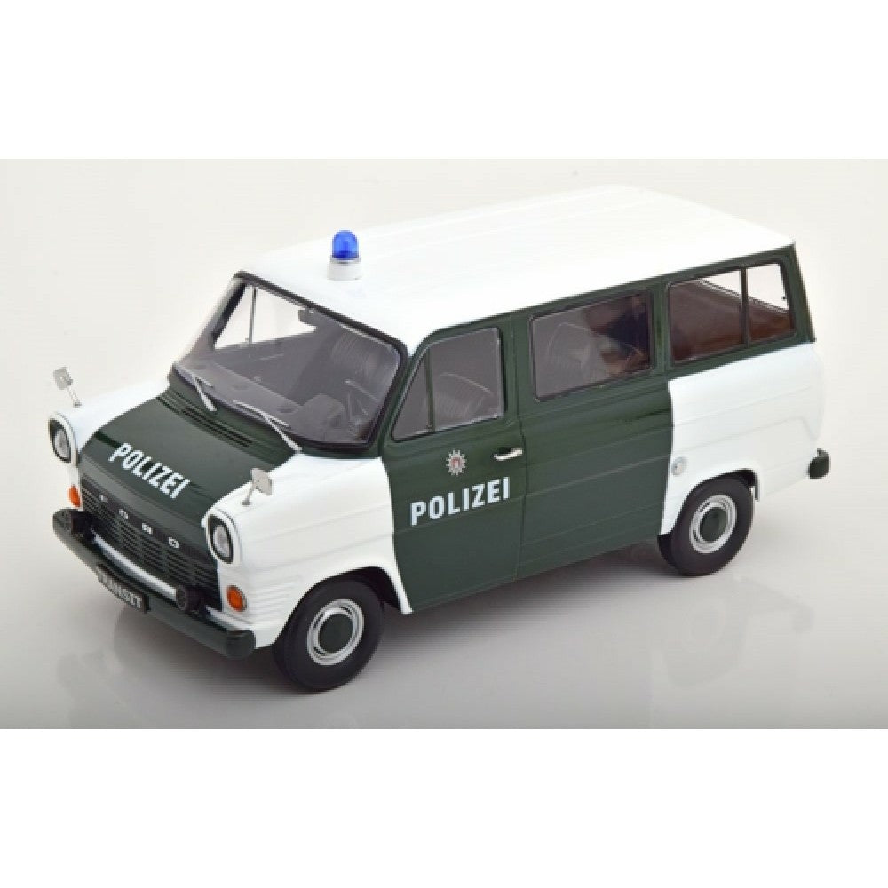 Available to Order – Ford Transit Bus 1965-1970 Polizei Hamburg Germany Dark Green/white 1:18 Model (kkdc180466) 1:18 KK Scale Model (KKDC180466)