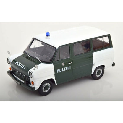 Available to Order – Ford Transit Bus 1965-1970 Polizei Hamburg Germany Dark Green/white 1:18 Model (kkdc180466) 1:18 KK Scale Model (KKDC180466)