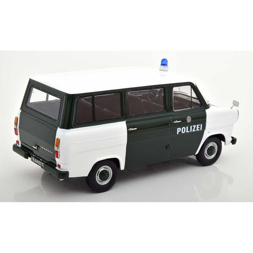 Available to Order – Ford Transit Bus 1965-1970 Polizei Hamburg Germany Dark Green/white 1:18 Model (kkdc180466) 1:18 KK Scale Model (KKDC180466)