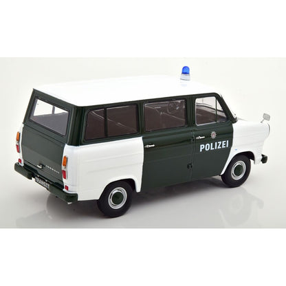 Available to Order – Ford Transit Bus 1965-1970 Polizei Hamburg Germany Dark Green/white 1:18 Model (kkdc180466) 1:18 KK Scale Model (KKDC180466)