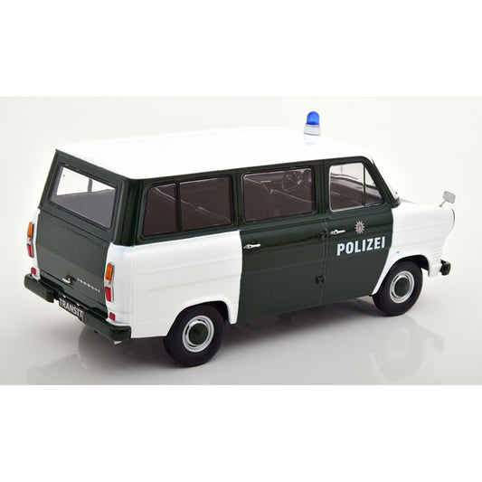 Available to Order – Ford Transit Bus 1965-1970 Polizei Hamburg Germany Dark Green/white 1:18 Model (kkdc180466) 1:18 KK Scale Model (KKDC180466)