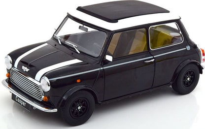 Available To Order – Mini Cooper Sunroof RHD Black Metallic White 1:12 (KKS DC120072R)
