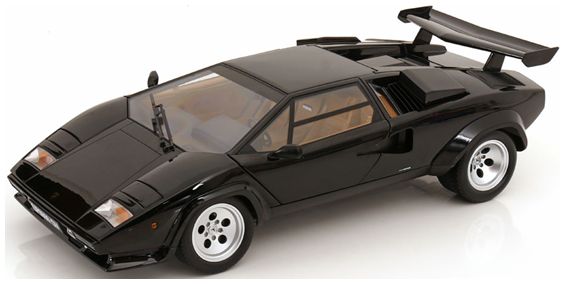Available To Order – Lamborghini Countach LP 5000S QV Black 1985 1:12 (KKS DC120143)