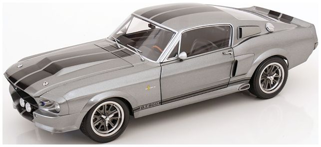 Available To Order – Ford Mustang Shelby GT500 Grey Metallic /Black Eleanor 1967 (Gone in 60 Seconds) 1:12 KK Scale Model (KKS DC120171)