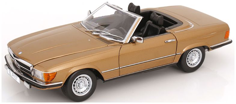 Available To Order – Mercedes 450SL R107 Europe 1985 Gold Metallic 1:12 (KKS DC120182)