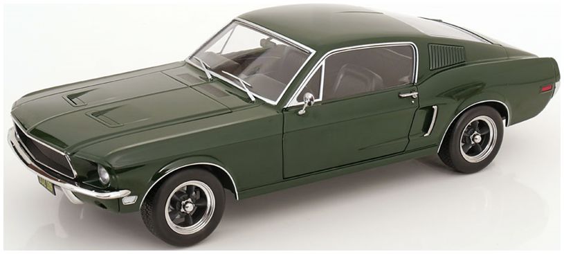 Available To Order – Ford Mustang GT Fastback Dark Green 'Bullitt Look-a-Like' 1:12 (KKS DC120221)