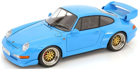 Available To Order – Porsche 911 (993) GT2 BBS Rims 1996 Riviera Blue 1:12 (KKS DC120283B)