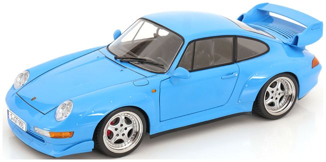 Available To Order – Porsche 911 (993) GT2 Speedline Rims 1996 Riviera Blue 1:12 (KKS DC120283S)
