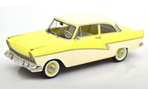 Available To Order – Ford Taunus 17M P2 1957 Yellow/White 1:18 (KKS DC180273)