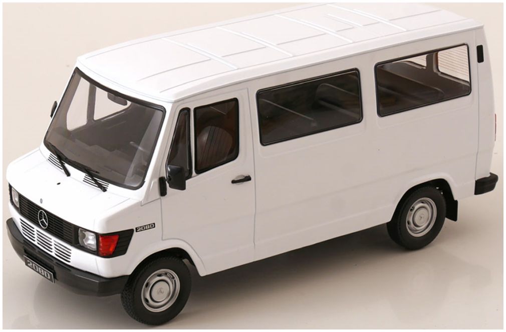 Available To Order – Mercedes 208 D Bus 1988 White 1:18 (KKS DC180291)