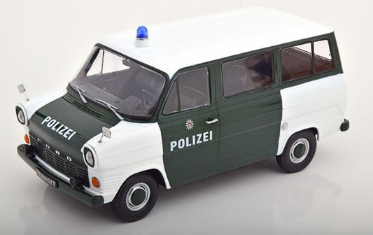 Available To Order – Ford Transit Bus 1965 Polizei Hamburg Dark Green/White 1:18 (KKS DC180466)