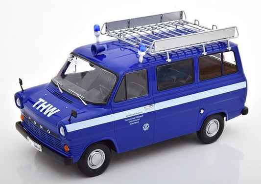 Available To Order – Ford Transit THW Cologne 1965 w/Roof Rack 1:18 (KKS DC180468)