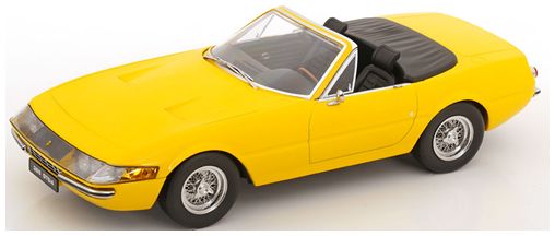 Available To Order – Ferrari 365 GTS Daytona Spyder 1 Series 1969 Yellow 1:18 (KKS DC180615)