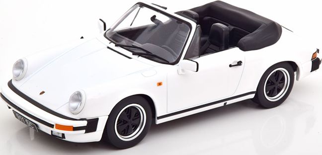 Available To Order – Porsche 911 SC Cabrio 1983 White w/Extra Softtop 1:18 (KKS DC180751)