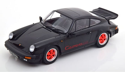 Available To Order – Porsche 911 Carrera 3.2 Black/Red Clubsport 1989 1:18 (KKS DC180873)