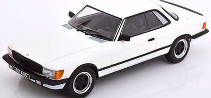 Available To Order – Mercedes 500 SLC 6.0 AMG C107 1985 - White Matt Black 1:18 (KKS DC180892)