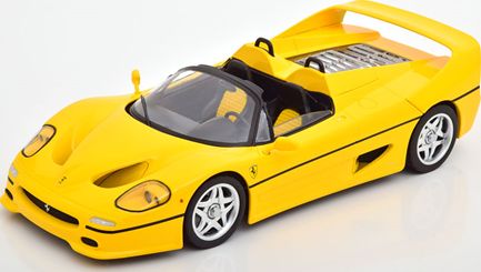 Available To Order – Ferrari F50 Cabrio Yellow 1995 1:18 (KKS DC180952)