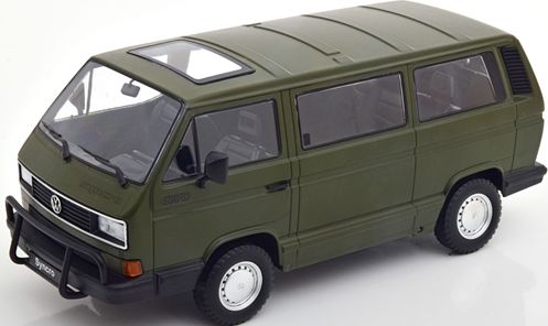 Available To Order – VW Bus T3 Syncro 1987 Matt Olive 1:18 (KKS DC180963)