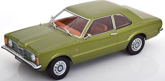 Available To Order – Ford Taunus L Sedan 1971 Round Headlights Light Green Metallic 1:18 (KKS DC180972)