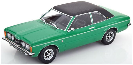 Available To Order – Ford Taunus GXL Sedan w/Vinyl Roof 1971 Green/Flat Black 1:18 (KKS DC180977)