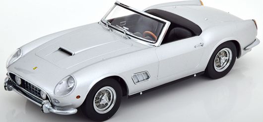 Available To Order – Ferrari 250 GT California Spyder 1960 Silver/Black 1:18 (KKS DC181042)