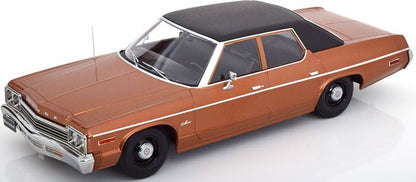 Available To Order – Dodge Monaco 1974 w/Vinyl Roof Brown Metallic/Black 1:18 (KKS DC181123)