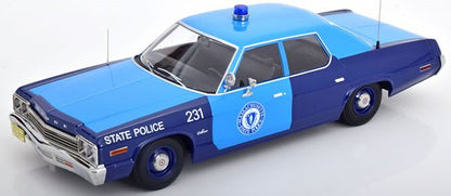 Available To Order – Dodge Monaco 1974 Massachusetts State Police 1:18 (KKS DC181154)