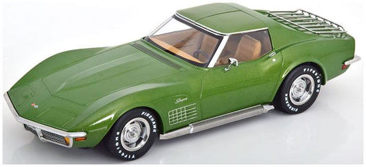 Chevrolet Corvette C3 1972 Light Green Metallic 1:18 KK Scale Model