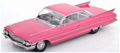 Available To Order – Cadillac Series 62 Coupe DeVille 1961 Pink Metallic 1:18 (KKS DC181254)