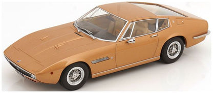 Available To Order – Maserati Ghibli Coupe 1969 Gold Metallic 1:18 (KKS DC181274)