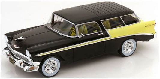 Available To Order – Chevrolet Bel Air Nomad Custom 1956 Black Light Yellow 1:18 (KKS DC181293)