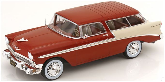 Available To Order – Chevrolet Bel Air Nomad 1956 Brown Metallic/Creme 1:18 (KKS DC181294)