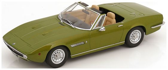 Available To Order – Maserati Ghibli Spyder 1970 Light Green Metallic w/Alloy Rims 1:18 (KKS DC181302)