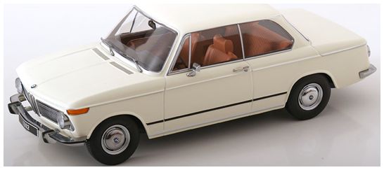 Available To Order – BMW 1802 1.Series Facelift 1971 White 1:18 (KKS DC181312)