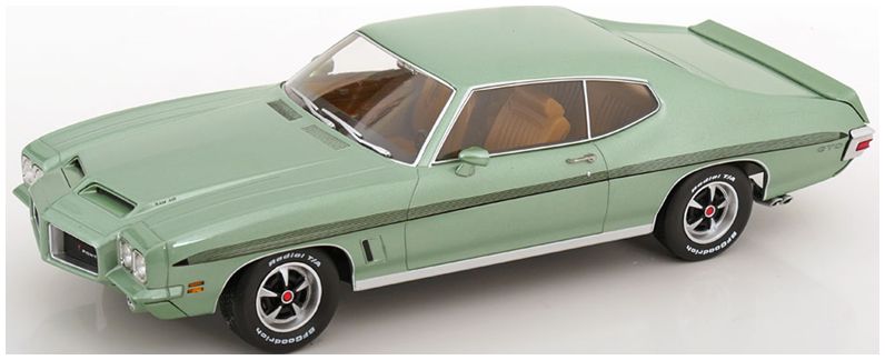Available To Order – Pontiac Le Mans GTO 1972 Light Green Metallic 1:18 (KKS DC181355)
