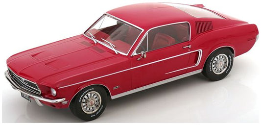 Available To Order – Ford Mustang GT Fastback 1968 Red 1:18 (KKS DC181392)