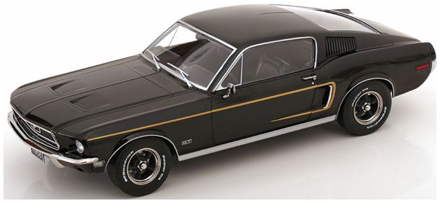 Available To Order – Ford Mustang GT Fastback 1968 Black 1:18 (KKS DC181393)