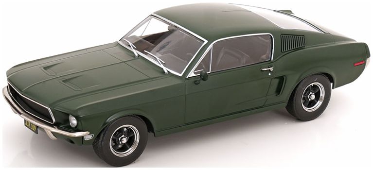 Available To Order – Ford Mustang GT Fastback 1968 Flat Green Bullitt Movie Edition 1:18 (KKS DC181395)