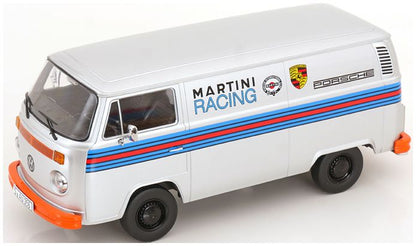 Available To Order – VW T2b Delivery Van 1972 Porsche Martini Racing Silver 1:18 (KKS DC181416)