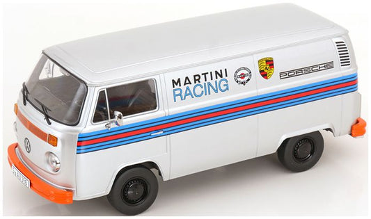 Available To Order – VW T2b Delivery Van 1972 Porsche Martini Racing Silver 1:18 (KKS DC181416)
