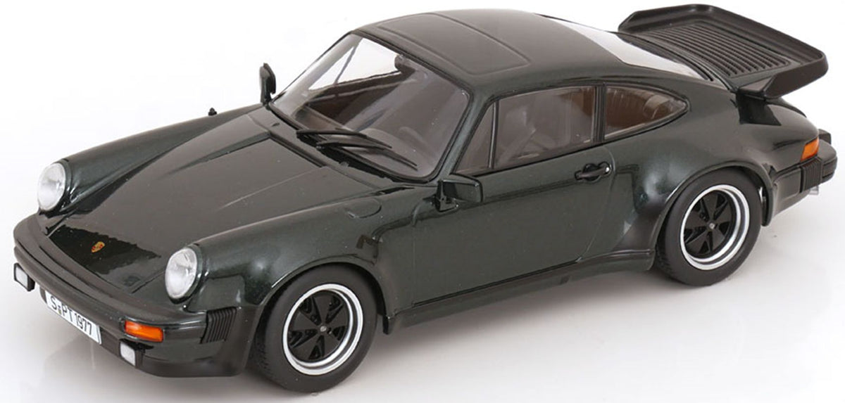 Available To Order – Porsche 911 (930) Turbo 3.3 1977 Dk. Green Metallic 1:18 KK Scale Model (KKS DC181441)