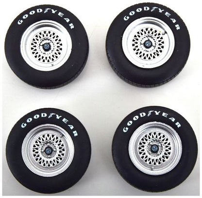 Available To Order – Lotus Tyres and Rims Set Silver 1:18 (KKS DCACC046)