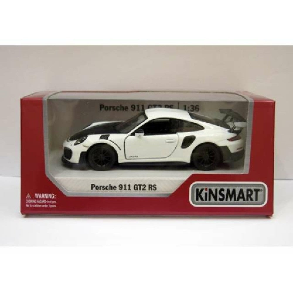 2017 Porsche 911 RS GT2 (991) White 1:36 Kinsmart Model