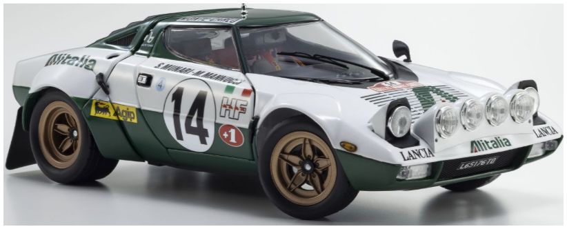 Available To Order – Lancia Stratos HF S.Munari Winner Monte Carlo 1975 Nr.14 1:18 Kyosho Model (KYO 08130E)
