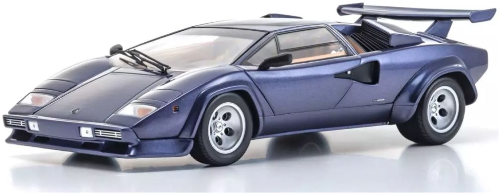 Lamborghini Countach LP5000 Quattrovalvole Dark Blue 1:18 Kyosho Model